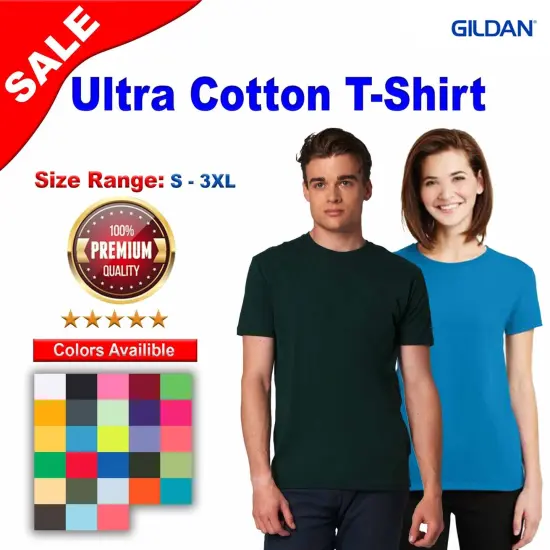 Gildan&reg; Ultra Cotton Short Sleeve Crewneck T-Shirt PFD White {3}