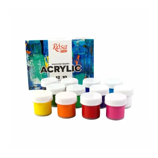 Rosa Start Color Acrylic Paint Set 12 (0.34 oz each) {3}
