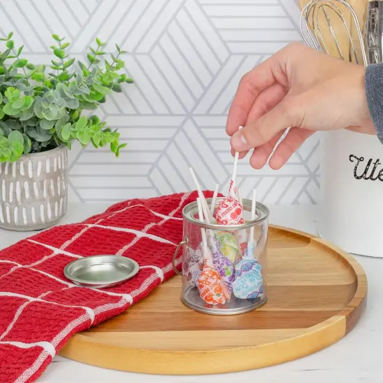 Brands Mini Clear Plastic Paint Cans (6-Pack {5}