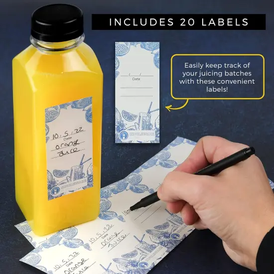 20 Pack 16 oz Clear Plastic Juice Bottles {4}