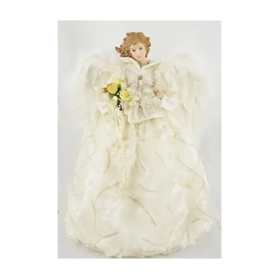 16 Inch Ivory Angel Tree Topper {4}