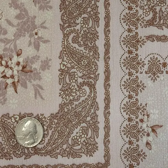 1 Yard Rose Dust Rayon Crinkle Fabric Soft Textured Material for Flowing Dresses Feminine Blouses and Stylish Skirts 50/52 Inch Width {2}