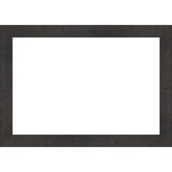 Rustic Plank Framed Dry Erase Magnetic Board Espresso {6}