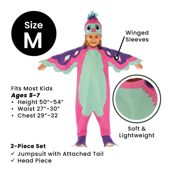 Rubies Penguala Hatchimal Children's Halloween Costume Size Medium Size 8-10 Pink {5}