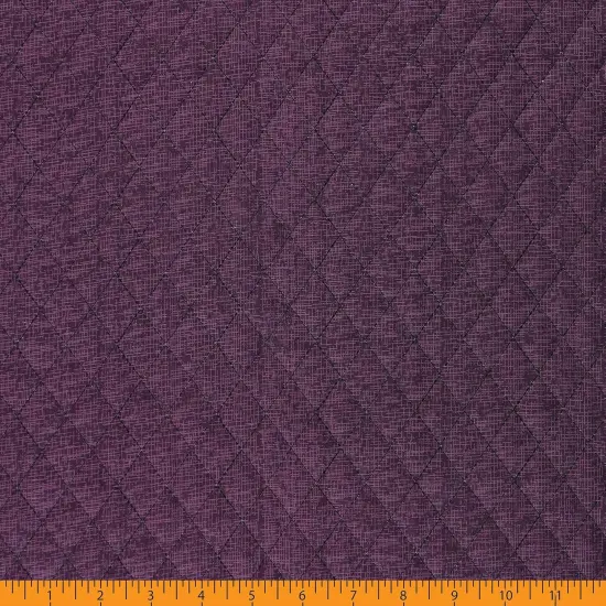 Mook Fabrics Double Faced Quilted Cotton Fabric [43 in. Wide] - By The Yard Floral Italian Plum {3}