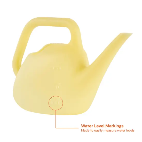 Bloem Translucent Watering Can: 0.4 Gallon - Goldfinch Yellow - Resin, Indoor and Outdoor Use, Gardening, Small Watering Can For Small Space Use {6}