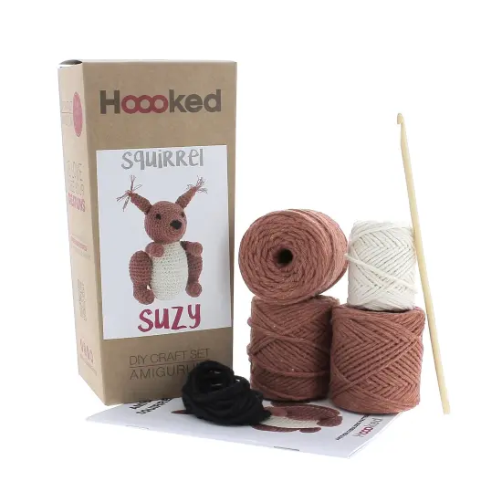 DIY Crochet Kit by Hoooked Squirrel Suzy - Brick PAK237 {2}