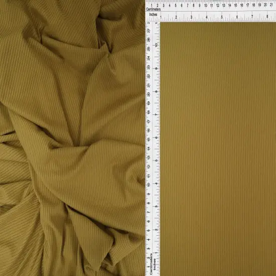 Soft Solid 4x2 Yummy Rib Knit Stretch Fabric 58/60" Wide, Ideal for Dresses & Tops CHAMBRAY {6}