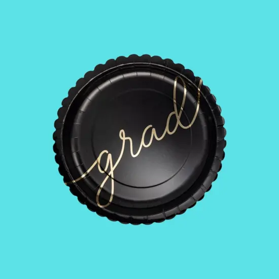 Grad Script Paper Plate | Graduation Party & Celebration Plate {3}