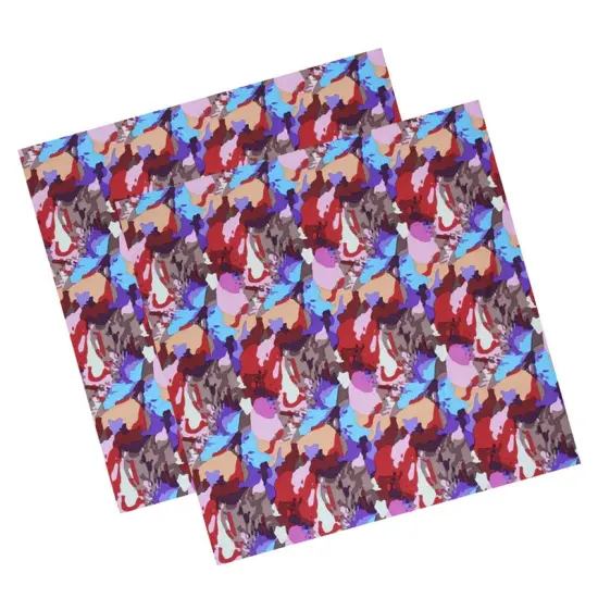 Pastel Rubber Camouflage Printed Spandex {4}