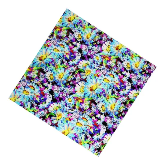 Butterflies Daisies Printed Spandex {4}