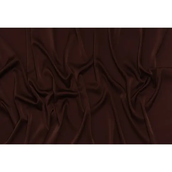 1 Yard Chocolate Brown Crepe Back Satin Fabric Designer Deadstock 59 inch Width {2}