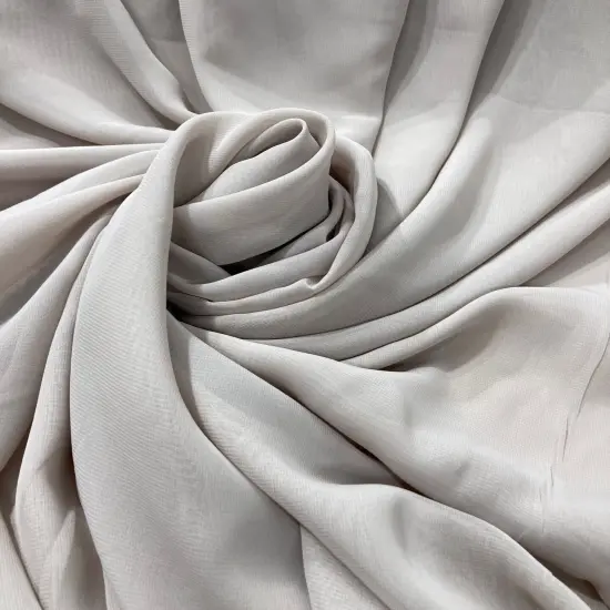 1 Yard Lightweight Sheer Chiffon Fabric, 60" Wide, Ideal for Bridal & Formal Dresses Taupe {1}