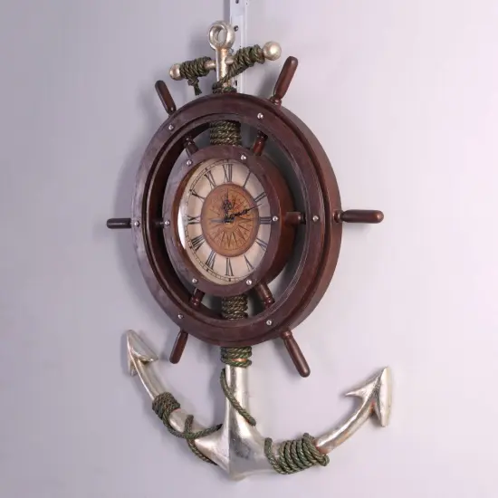 Anchor Clock Life Size Statue {6}