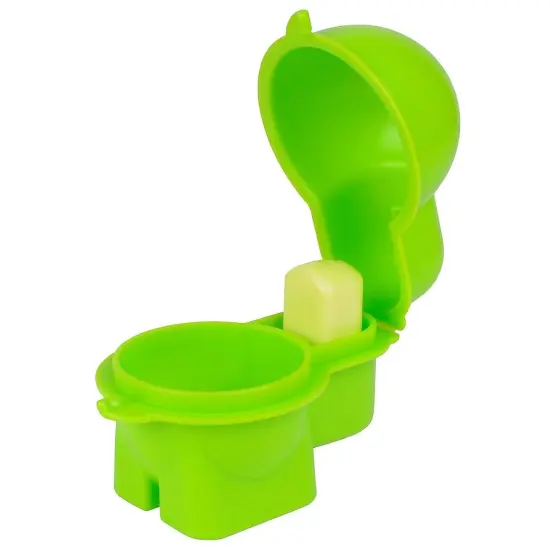 Hutzler Egg To-Go Container with Salt Shaker, Hard Boiled Egg Holder with Lid Orange {5}