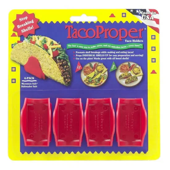 TacoProper Taco Shell Holders - 4 Shell Stands {3}
