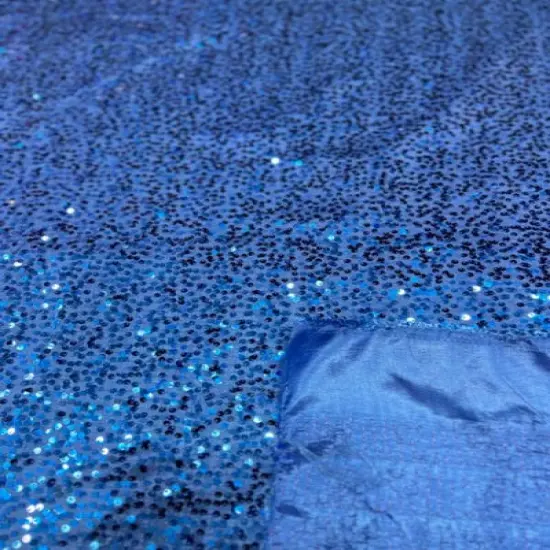 1 Yard Sequin Taffeta Fabric Sparkling Polyester for Events Costumes and Decor 50&ndash;54 inches Width Baby Blue {6}