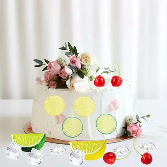40 Pcs Fake Ice and Fruits {4}