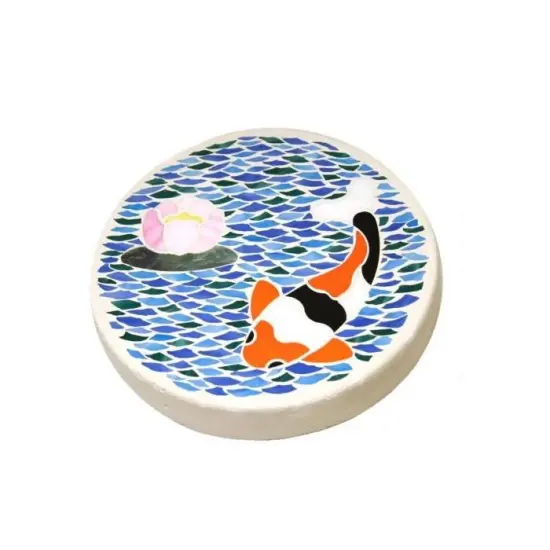 Diamond Tech Garden Form 12" Round - Reusable ABS Plastic Mold for Garden Stepping Stones, Patios, and Tabletops - High Gloss Finish with Easy Release {3}