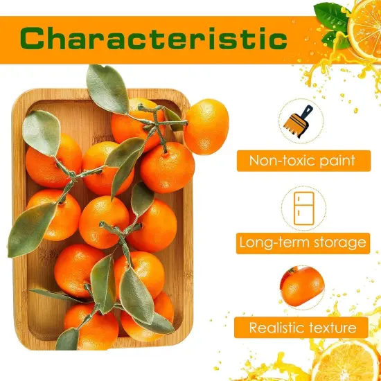 5 Clusters Artificial Mini Orange Simulation Decorative Tangerine Kitchen {3}