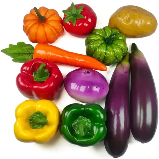 11 Pcs Artificial Vegetables, Faux Fake Mixed Vegetables Decoration {1}