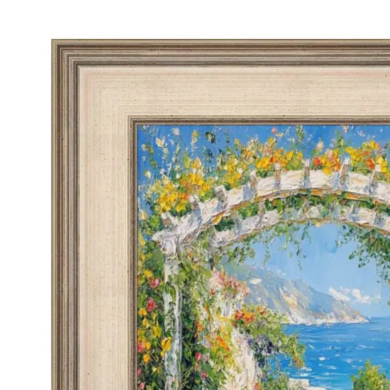 Wide Silver Leaf Flat Panel Picture Frame 14x14 frame {5}