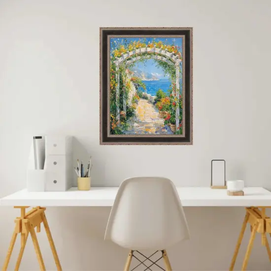 Antique Silver Black Leather Picture Frame 11x15 frame {4}