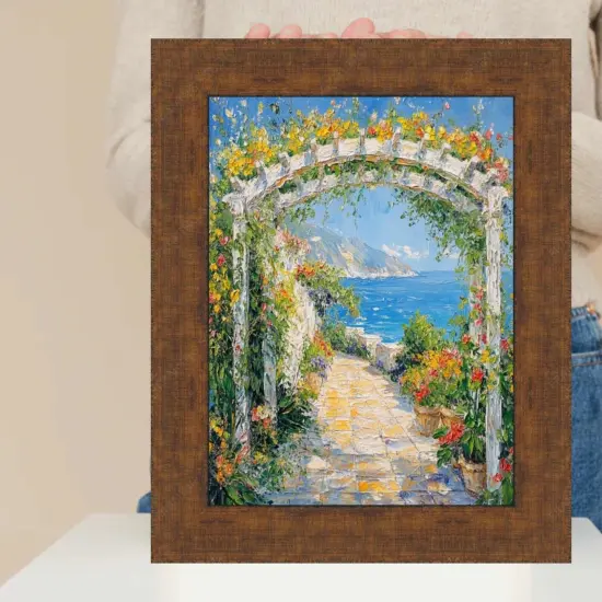 Wide Antique Gold Bronze Flat Picture Frame 11x14 frame {7}