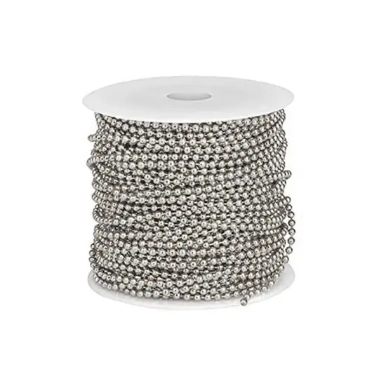 Ball Chain Silver Color 50' Spool {1}