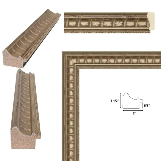 Gladiator Silver Ribbed Picture Frame 12x24 frame {3}