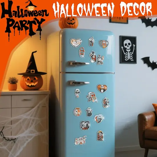 16Pcs Halloween Diamond Art Magnets {2}