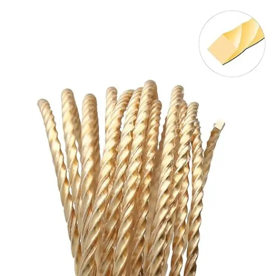 The Beadsmith Twisted Craft Wire - Wire Elements - Soft Temper - 18 Gauge, 8 Ft Coil - Gold Color - Beading Wire Used for Jewelry Making, Wire Wrapping, and Other DIY Arts & Crafts {4}