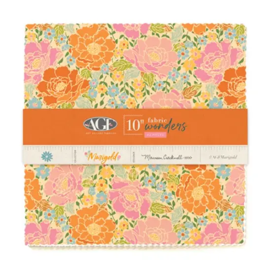 Marigold 10" Square Pack (Layer Cake) byfor Art Gallery (10WMRG) {1}