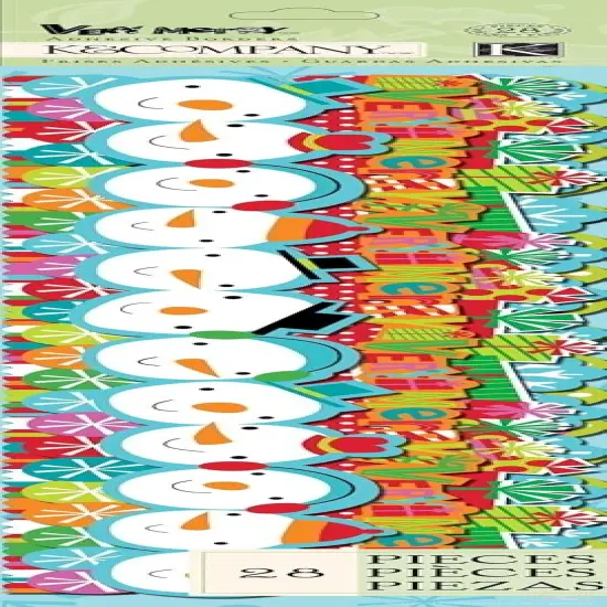 K & Company Very Merry Icon Adhesive Borders {1}