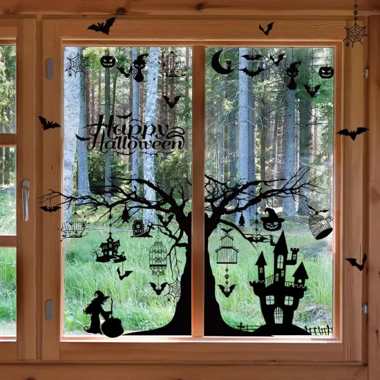 3 Sheets Halloween Wall Decals {3}