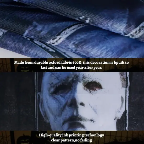 Scary Halloween Window Clings - Blue {2}