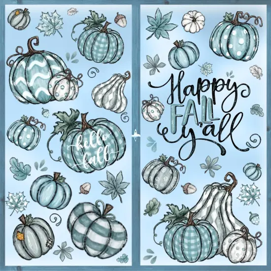 6 Sheets Thanksgiving Fall Decals {1}