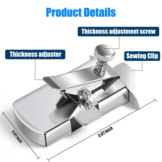 Upgraded Magnetic Seam Guide for Sewing Machine, Magnetic Seam Guide with Clip, Universal Seam Guide, Hemmer Guide, Multifunctional Hem Guide for Sewing Machine, Sewing Supplie Accessories {4}