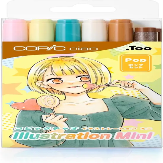 5 Alcohol-markers + 1 Multiliner Drawing Pen {3}