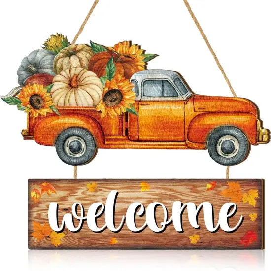 Fall Door Sign Porch Decor {1}
