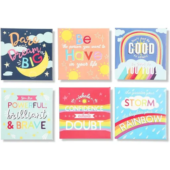 Paper Junkie 6 Refrigerator Magnetic to-Do Notepad with 6 Inspirational Magnets (12 Pieces) Multicolor {5}