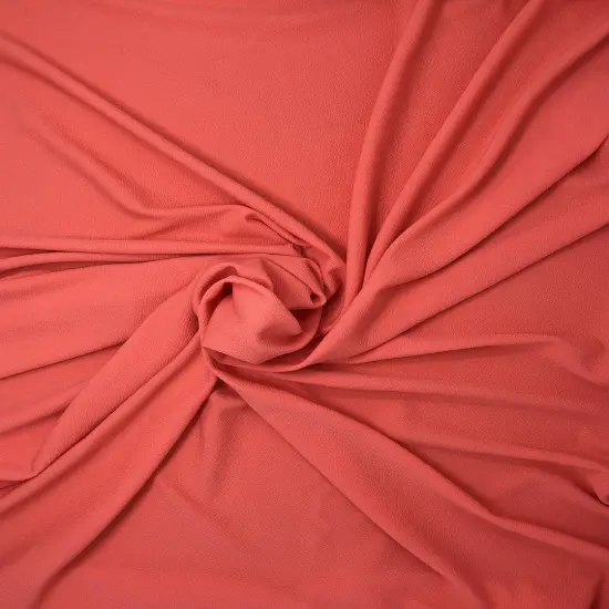 1 Yard Liverpool Knit Solid Fabric For Dresses Skirts Tops Headbands Apparel Projects 58/60 Inches Wide Neon Coral {4}