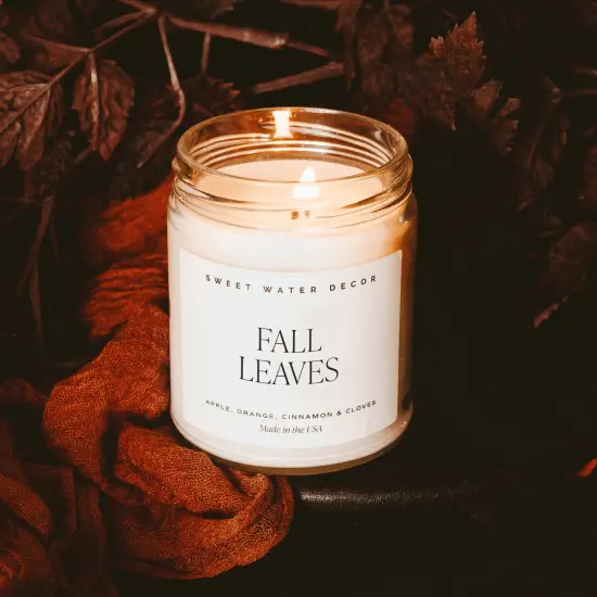 FALL LEAVES SOY CANDLE {3}