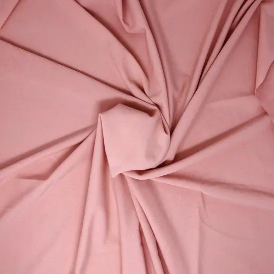 1 Yard Scuba Techno Crepe Knit Solid Fabric Textured Double Knit 58/60 Inches Width Coral {1}