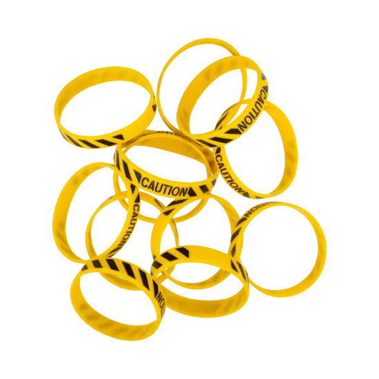 CAUTION RUBBER BRACELETS {1}