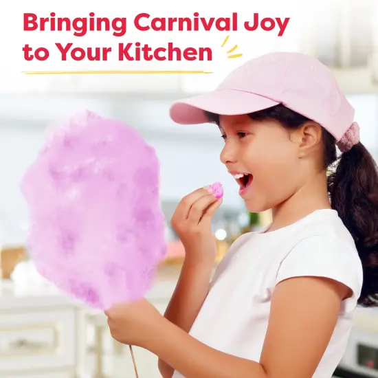 Baketivty Cotton Candy Machine - Cotton Candy Maker for Kids and Adults - Cotton Candy Machine Kit with Supplies - 10 Cotton Candy Sticks, Sugar Scoop, STEM Activity Book {2}