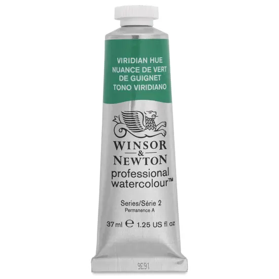 Winsor & Newton Professional Watercolor - Viridian Hue, 37 ml Tube {1}