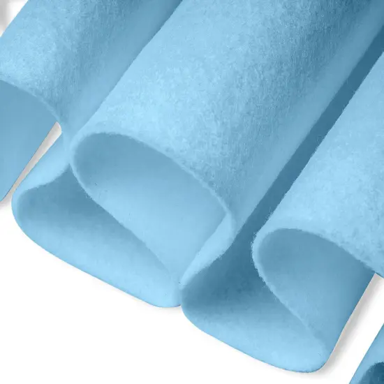 FabricLA Craft Felt Fabric - 18" X 18" Inch Wide & 1.6mm Thick Felt Fabric - Baby Blue - Use This Soft Felt for Crafts - Felt Material Pack {1}