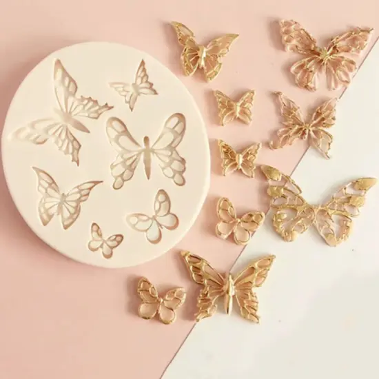 Butterfly Fondant Silicone Mold {3}