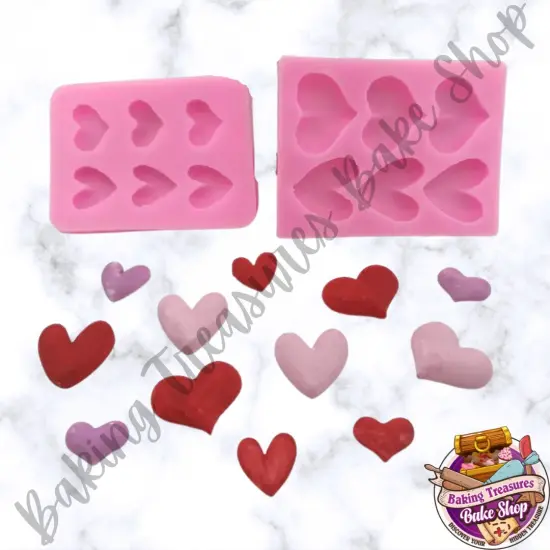 Smaller Hearts Silicone Mold {3}